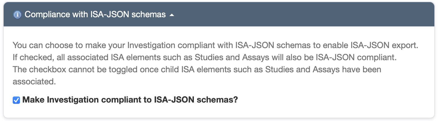 select isajson compliance